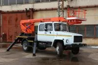 Автовышка ПСС-131.22 на шасси ГАЗ 3309 (5-ти местная кабина) ЗЭМЗ