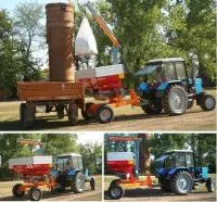 Подъемник-загрузчик больших мешков удобрений Биг-Бегов, Big-Bag