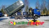 Ломовоз на шасси МАЗ 6312С9 Евро-5 с гидроманипулятором Palfinger VM10L74