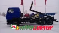 Мультилифт на шасси МАЗ 6312С9 с крюковым погрузчиком Palfinger