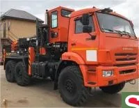 Бурильно- крановая установка БКУ Soosan SA-040C на шасси Камаз 43118-3027-50