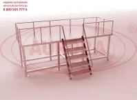 Реакторная платформа с увеличенной площадкой